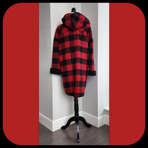 DESIGN LAB || Oversized Buffalo Plaid Coat (SIZE S) - Picture 3 of 6